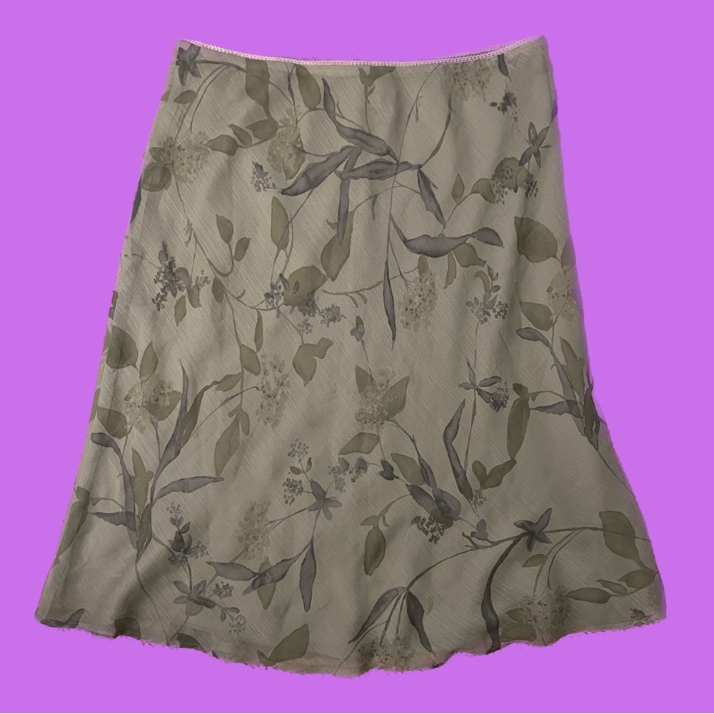 90s GAP Flora Midi Skirt